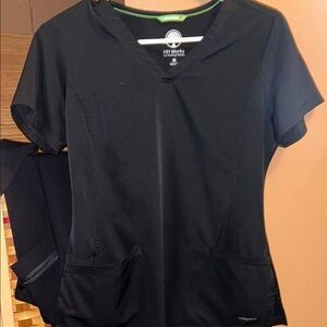 Women's Black Scrub Top